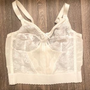 Vintage Bustier Long Line Bra